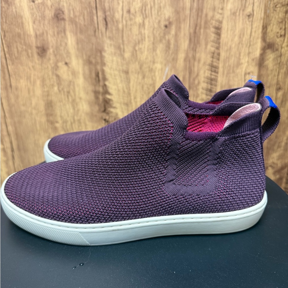 Rothy's Plum Knit Slip-On Ankle Booties S1-006